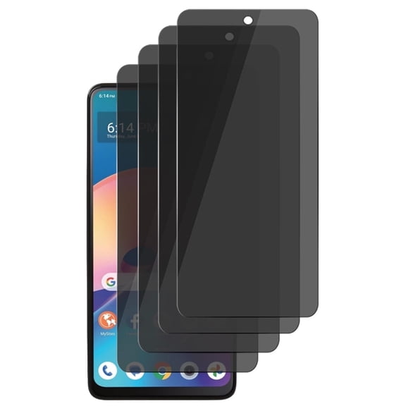 UZWZW 4 Pack Privacy Screen Protector Tempered Glass for TCL 50 XL 5G