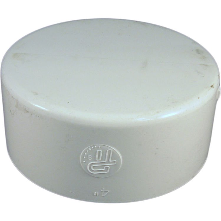 4 Inch PVC Sewer & Drain Cap Fitting