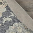 thumbnail image 5 of 7â€™ Round Gray Floral Trellis Area Rug, 5 of 8