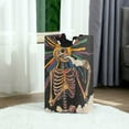thumbnail image 6 of Yayeee Freestanding Laundry Hamper with Handle Collapsible Large Storage Basket for Clothes, Colorful Skeleton Sun, 6 of 7