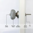 thumbnail image 5 of Set of six Crackle chrome ceramic knobs by Trinca-Ferro, 5 of 7