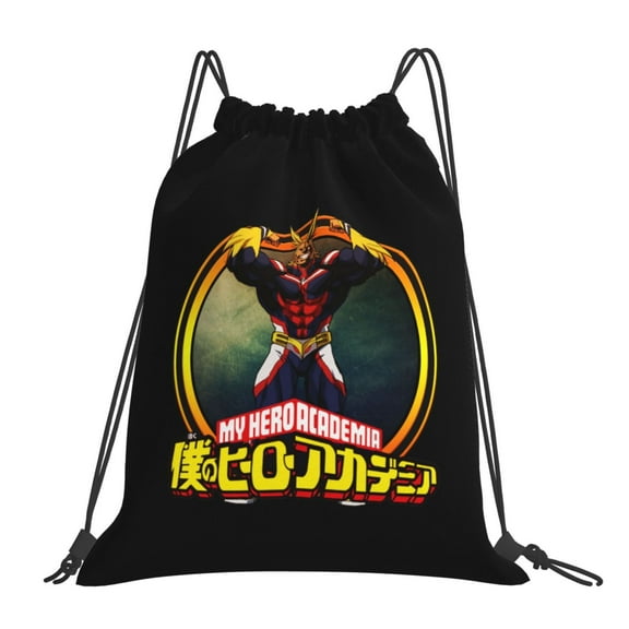 My Hero Academia All Might Drawstring Backpack Sport Gym Bag For Yoga Swimming Gymsack Sport Strap Pack Bag