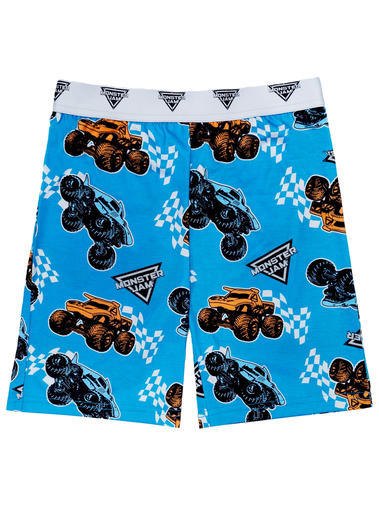 Monster Jam 2-Piece Short Sleeve and Short Pajama Set, 4-12