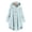 Sky Blue, variant on Women's Coat Plus Size Women Plus Size Button Plush Tops Hooded Loose Cardigan Wool Coat Winter Jacket Dark Gray 12(L)