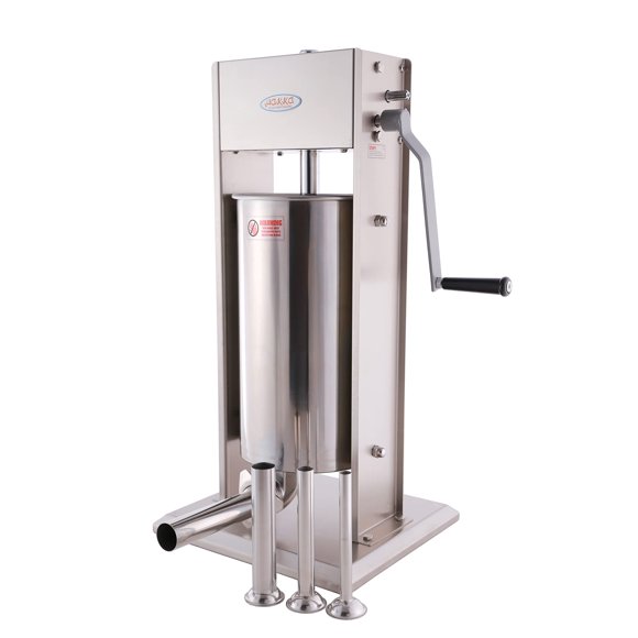 Hakka Sausage Stuffer 2 Speed Stainless Steel Vertical Sausage Maker (32Lb / 15 Liter)