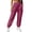 Hot Pink, variant on Women Fashion Casual Cargo Jogger Pants High Waisted with Pockets Elastic Waistband Cuffed Ankle Sweatpants