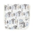 thumbnail image 3 of Hudson Baby Infant Boy Muslin Burp Cloth 7pk, Royal Safari, One Size, 3 of 5