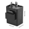 thumbnail image 3 of Par de relés intermitentes ajustables para motocicleta, 12V, 2 pines, luz LED de señal de giro, Control de velocidad para Scooter ATV, 3 of 8