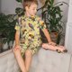 thumbnail image 4 of Balery Bright Birds Conjunto de Pijama Infantil de Manga Corta con Estampado – Ropa de Dormir de Algodón Suave-Large, 4 of 6
