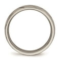 thumbnail image 2 of Grey Titanium Ring Band Wedding Polished diamond-cut, 2 of 6