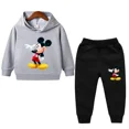 thumbnail image 3 of Conjunto de sudadera con capucha para niños, ropa para niños, ropa para bebés, suéteres casuales con capucha de Mickey, sudadera con capucha y pantalones, 2 piezas/conjunto, 2 a 14 años, 3 of 5