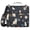 Cat Butterfly in Space, variant on 3 Ring Zipper Binder with Shoulder Strap Waterproof Trapper Keeper 2 Inch D-Ring 500 Sheets Capacity White Black Marble Texture