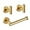 Gold, variant on ABPETE Toilet Paper Holder with Robe Hooks,Bathroom Hardware Set, Wall Mounted Towel Hooks, Metal Bath Accessories for Bathroom(3 Pieces,silver)