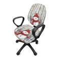 thumbnail image 5 of Psesaysky Christmas Swivel Computer Chair Slipcovers, 2 Pcs Polyester Fabric Covers for High Back Armrest Office Chair, Anti Dust, 5 of 8