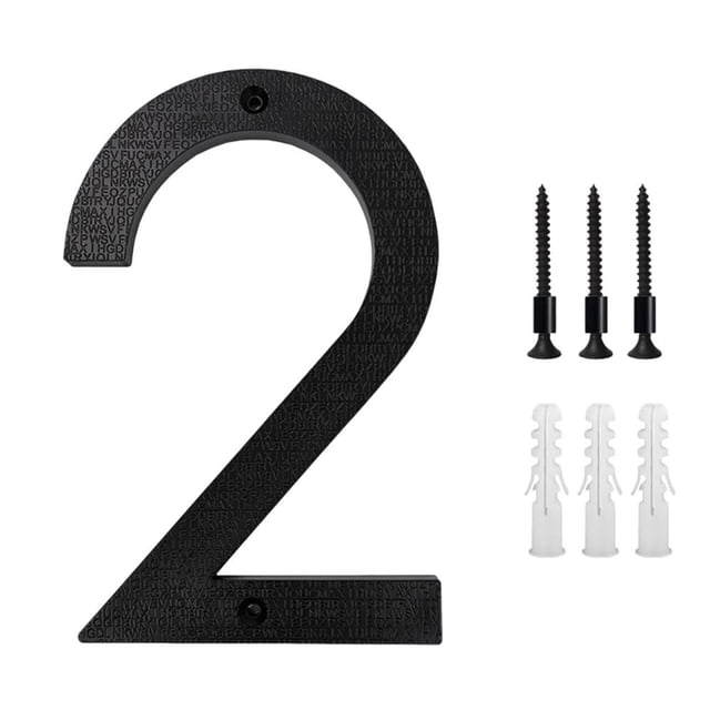 Feltree 5 Inch Modern Metal House Numbers Door Number House Address Letters and Numbers for Outside Signs