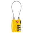 thumbnail image 1 of Under 10 Faucets Mini Approved Cable Luggage Lock 3 Digit Combination Password Lock Padlock 3 Digit Cable Lock for Travel Baggage Suitcase Gym Lockers, 1 of 9
