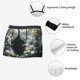 thumbnail image 3 of Balery Floral Angelic White Wings Calzoncillos bóxer para hombre, ropa interior de algodón suave y transpirable con cinturilla de nailon-Small, 3 of 5