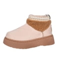 thumbnail image 2 of Gealkoca Women Fuzzy Boots Women Casual Round Toe Comfortable Thick Bottom Snow Boots Fleece Lining Warm Cozy Winter Boots, 2 of 9