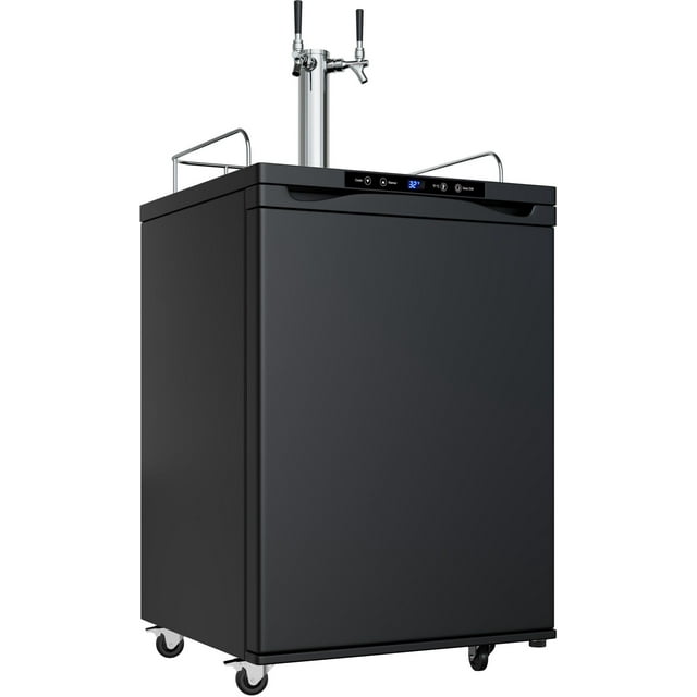 EdgeStar KC3000TWIN Grand Format Kegerator à Double Tap avec Affichage Numérique - Noir