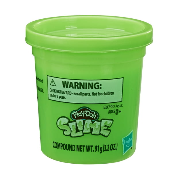 Play-Doh Brand Slime Single 3.2-Ounce Can of Green Slime Compound ...