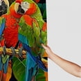 thumbnail image 3 of Orinice Parrots Branch Leaves Bathroom Decor Set, Colorful Luxurious Polyester Fabric Fashion Shower Curtain Set with Hooks 36x72, 3 of 7