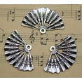 thumbnail image 4 of U8MO 4~30pc Retro Jewelry Making DIY Hand Fan Alloy Charm Pendant 33x21mm-10pcs, 4 of 6