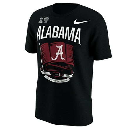 Iron Bowl T Shirt Alabama Alabama Crimson Tide Nike College Football Playoff 2018 Sugar Bowl Bound Flag T-Shirt - Black - M ()