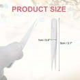 thumbnail image 2 of 30 Pack Plastic Tweezers for Crafts, 3.1" Pointed Tweezers Bulk for Animal Feeding, Disposable Stickers Tweezers (White), 2 of 6