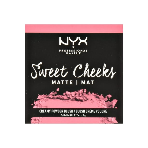 NYX Professional Makeup Sweet Cheeks Creamy Powder Blush Matte, 08 Rose