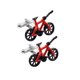 thumbnail image 2 of Gemelos de motocicleta Sunnimix Para camisa joyería de boda plata 1 par, 2 of 5