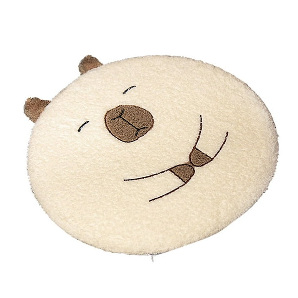 Cojín de asiento versátil uso de capybara diseño cómodo lavable de 1575 ronda para tatami decoración del dormitorio del dormitorio