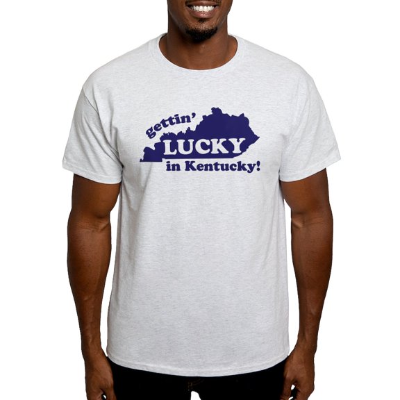 CafePress - Gettin Lucky T Shirt - Men's Classic Graphic T-Shirt