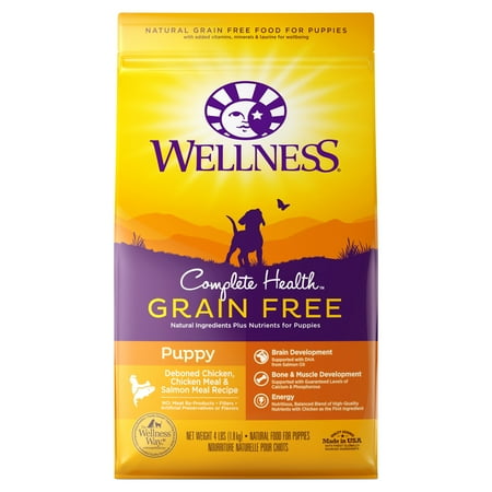 UPC: 0076344891475 | Wellness Complete Health Natural Grain Free Dry Puppy Food Chicken & Salmon 4-Pound Bag