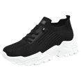 thumbnail image 1 of PU Leather Women’s Casual Slip On Sneakers Mid Heel Comfortable for Spring Summer, 1 of 6