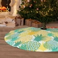 thumbnail image 5 of KLL 30" Christmas Tree Skirt Pineapples1 Xmas Tree Skirts Mat for New Year Xmas Holiday Party Indoor Outdoor Home Decoration, 5 of 5