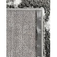 thumbnail image 6 of Unique Loom Rabat Shag Collection Area Rug - Marble (5' 1" x 8' Rectangle Gray/Ivory), 6 of 7