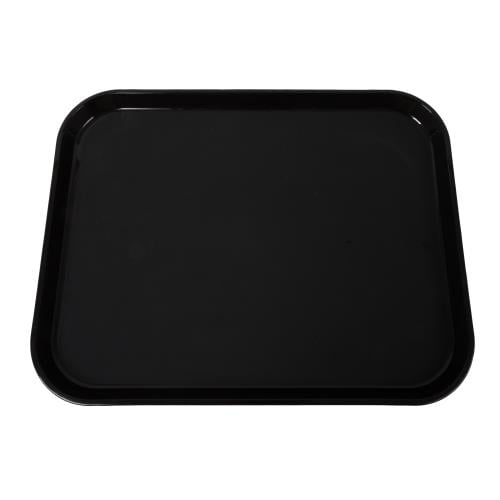 Serving Tray Display Tray Low Profile Black Melamine Plastic 11 3/8 L x 8" W x 
