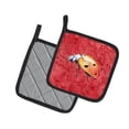 thumbnail image 2 of Carolines Treasures 8868PTHD Dame Bug sur une Paire de Porte-Pot Rouge, 2 of 3