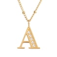 thumbnail image 2 of Juego Joyería Mujer, Collar Aretes Inicial Letras LuckyLy, Acero Inoxidable Baño de Oro 18k dorado UNITALLA, 2 of 6
