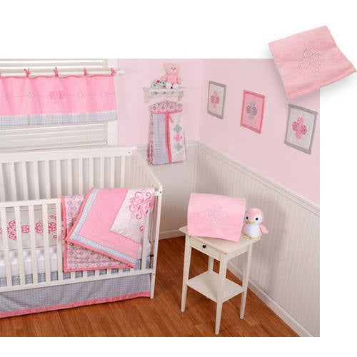 Sumersault Princess 6pc Crib Bedding Set W Bonus Baby Blanket