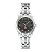 Women's Bulova Black Bethune-Cookman Wildcats Corporate Collection Stainless Steel Watch