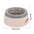 thumbnail image 3 of 25oz Slow Drink Dog Water Bowl & Eat Bowl, No Spill Water Bowl for Dogs Cats, Non-Splash No Mess Puppy Kitten Water Feeder, Carried Portable Base for Vehicle Car,Travel,Home Blue, 3 of 6