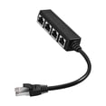 thumbnail image 1 of Injueey Ethernet Splitter Cable 1 Male to PVC Female 4x for Laptop Computer Juegos de teclado y mouse para computadora, 1 of 1