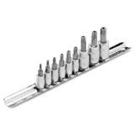 Performance Tool (W1385) 9-Piece Tamper Proof Star Bit Socket Set
