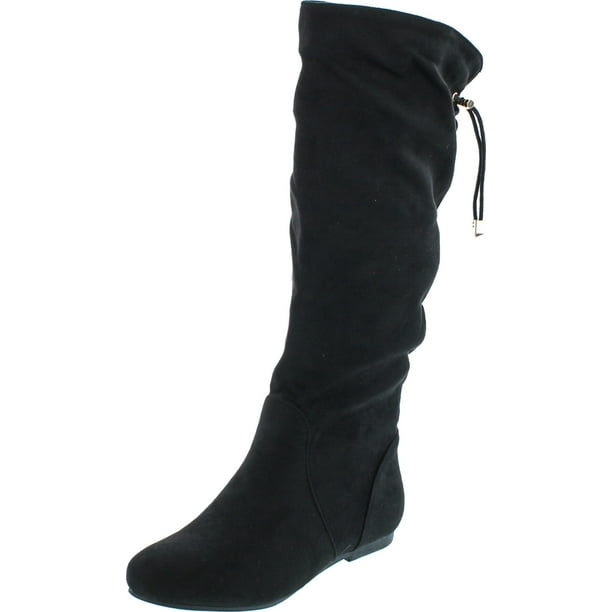 slouchy boots knee high