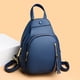 thumbnail image 5 of Mochila de cuero de lujo para mujer, morral escolar para libros, de viaje, informal, multiusos, 5 of 5