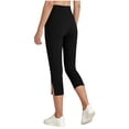 thumbnail image 6 of OGLCCG Tween Girls Capri Leggings with Slits Stretch Yoga Capris Pants High Waisted Gym Workout Cropped Tights with Pockets 5-15 Years, 6 of 8