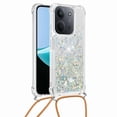 thumbnail image 1 of Funda FOXDOCK para Xiaomi Redmi 15C con Cuerda Ajustable, Brillo Líquido, Protección Antigolpes y Lente – Ideal para Regalo, 1 of 6