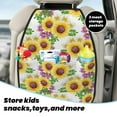 thumbnail image 5 of Naloa Sunflowers 2Pcs Anti-Kick Back Seat Cover Kick Mat, Car Seat Protector with 3 Storage Pockets, 5 of 8