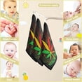 thumbnail image 2 of 3 PCS Abstract Music Leafs Baby Muslin Washcloths, Soft Absorbent Face Towel Burp Cloths Cotton Bath Wipes Infant Wash Cloth for Newborn Boys Girls, 2 of 6